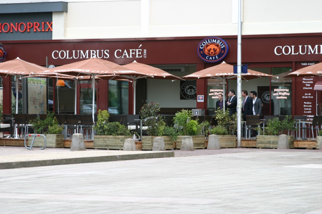 parasol professionnel terrasse Columbus Café